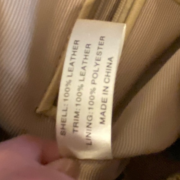 Talbots leather satchel handbag with snakeskin texture pattern - Picture 8 of 9